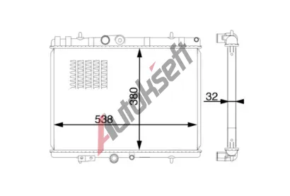 MAHLE Chladi vody MAO CR 1597 000S, CR 1597 000S