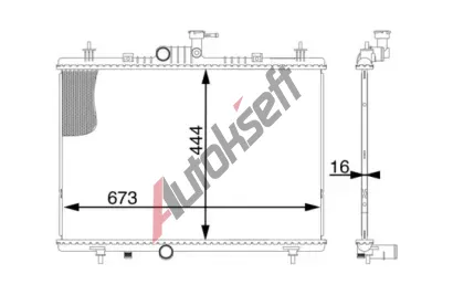 MAHLE Chladi� vody MAO CR 1606 000S, CR 1606 000S