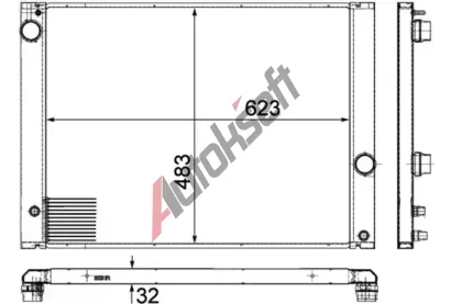 MAHLE Chladi vody MAO CR 1682 000P, CR 1682 000P