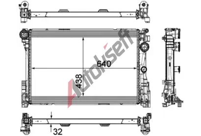 MAHLE Chladi vody MAO CR 1684 000P, CR 1684 000P