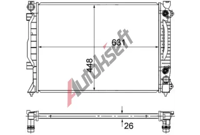 MAHLE Chladi vody MAO CR 1686 000S, CR 1686 000S