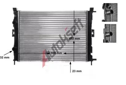 MAHLE Chladi vody MAO CR 1690 000S, CR 1690 000S
