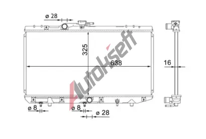 MAHLE Chladi vody MAO CR 1699 000S, CR 1699 000S