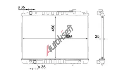 MAHLE Chladič vody MAO CR 1701 000S, CR 1701 000S MAHLE Chladič vody MAO CR 1701 000S, CR 1701 000S