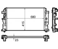 MAHLE Chladi vody MAO CR 1710 000S, CR 1710 000S