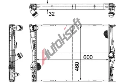 MAHLE Chladi vody MAO CR 1711 000P, CR 1711 000P