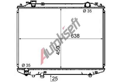 MAHLE Chladi vody MAO CR 1746 000S, CR 1746 000S