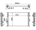 MAHLE Chladi vody MAO CR 1748 000S, CR 1748 000S