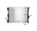 MAHLE Chladi vody MAO CR 1765 000S, CR 1765 000S