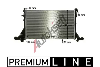 MAHLE Chladi vody MAO CR 1770 000P, CR 1770 000P