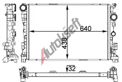 MAHLE Chladi vody MAO CR 1772 000P, CR 1772 000P