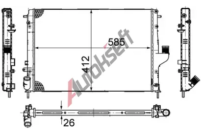 MAHLE Chladič vody MAO CR 1790 000S, CR 1790 000S MAHLE Chladič vody MAO CR 1790 000S, CR 1790 000S
