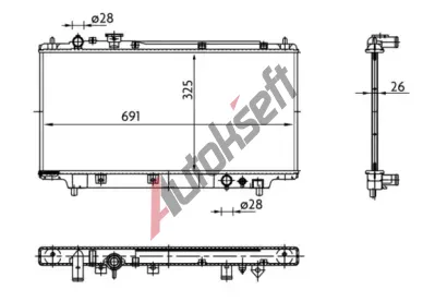 MAHLE Chladi vody MAO CR 183 000S, CR 183 000S