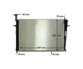 MAHLE Chladi vody MAO CR 1862 000P, CR 1862 000P