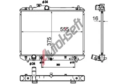 MAHLE Chladi vody MAO CR 1870 000S, CR 1870 000S