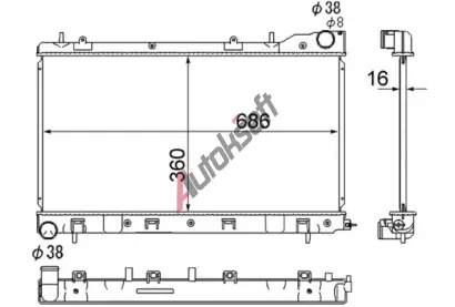 MAHLE Chladi� vody MAO CR 1875 000S, CR 1875 000S