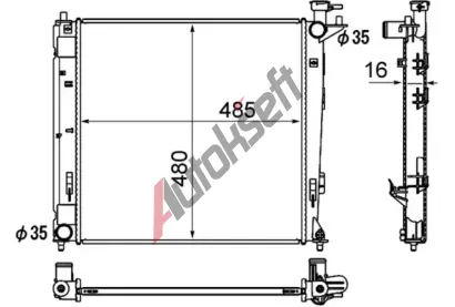 MAHLE Chladi vody MAO CR 1893 000S, CR 1893 000S