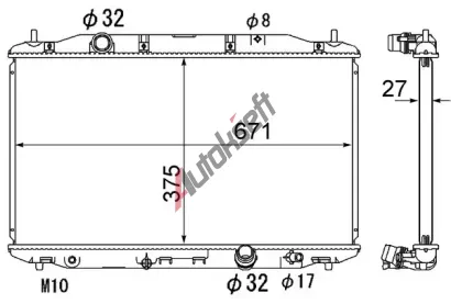 MAHLE Chladi� vody MAO CR 1895 000S, CR 1895 000S