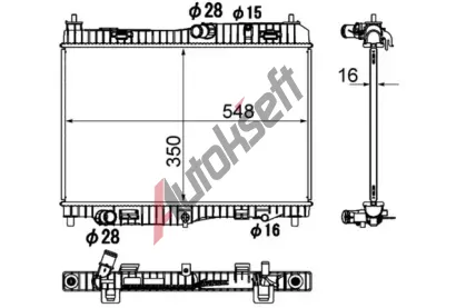 MAHLE Chladi� vody MAO CR 1896 000S, CR 1896 000S