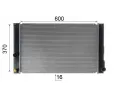 MAHLE Chladi vody MAO CR 1901 000S, CR 1901 000S