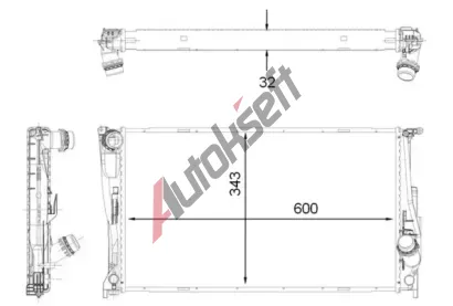 MAHLE Chladi vody MAO CR 1923 000P, CR 1923 000P