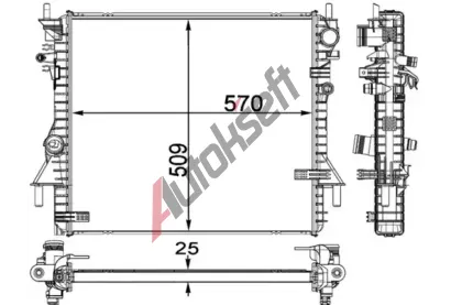 MAHLE Chladič vody MAO CR 1937 000P, CR 1937 000P  MAHLE Chladič vody MAO CR 1937 000P, CR 1937 000P