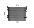 MAHLE Chladič vody MAO CR 1937 000P, CR 1937 000P