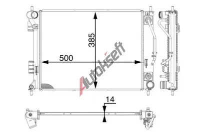 MAHLE Chladič vody MAO CR 1972 000P, CR 1972 000P MAHLE Chladič vody MAO CR 1972 000P, CR 1972 000P