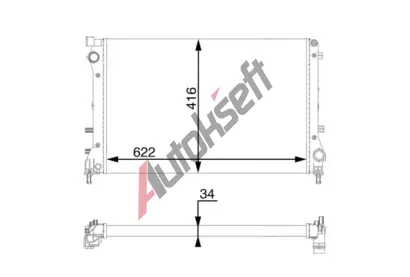 MAHLE Chladi� vody MAO CR 2002 000S, CR 2002 000S