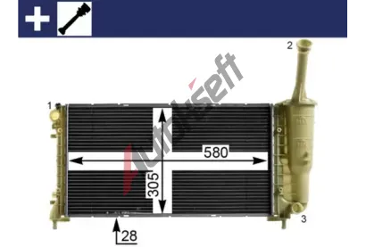 MAHLE Chladi vody MAO CR 2010 000S, CR 2010 000S
