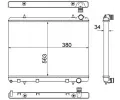 MAHLE Chladi vody MAO CR 2033 000S, CR 2033 000S