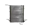 MAHLE Chladi vody MAO CR 2033 000S, CR 2033 000S