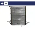 MAHLE Chladi vody MAO CR 2033 000S, CR 2033 000S