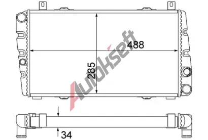 MAHLE Chladi vody MAO CR 2034 000S, CR 2034 000S