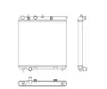 MAHLE Chladi vody MAO CR 2036 000S, CR 2036 000S