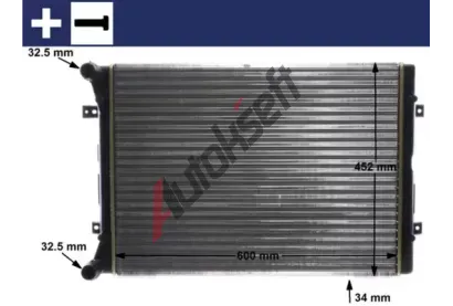 MAHLE Chladi vody MAO CR 2038 000S, CR 2038 000S