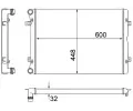 MAHLE Chladi vody MAO CR 2038 000S, CR 2038 000S