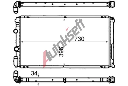 MAHLE Chladi vody MAO CR 204 000S, CR 204 000S