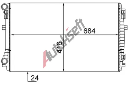 MAHLE Chladi vody MAO CR 2054 001S, CR 2054 001S
