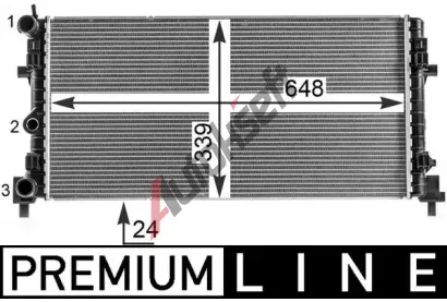 MAHLE Chladi vody MAO CR 2082 000P, CR 2082 000P