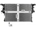 MAHLE Chladi vody MAO CR 2087 000P, CR 2087 000P