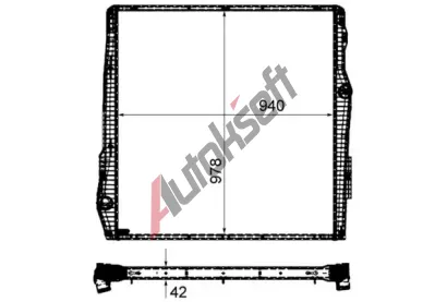 MAHLE Chladi vody MAO CR 2093 000P, CR 2093 000P