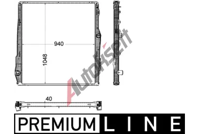 MAHLE Chladi vody MAO CR 2094 000P, CR 2094 000P