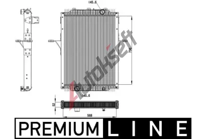 MAHLE Chladi vody MAO CR 2098 000P, CR 2098 000P