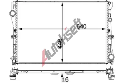 MAHLE Chladi vody MAO CR 2100 000P, CR 2100 000P