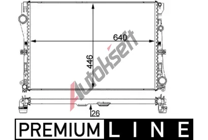 MAHLE Chladi� vody MAO CR 2101 000P, CR 2101 000P