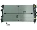 MAHLE Chladi vody MAO CR 2117 000P, CR 2117 000P