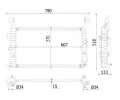 MAHLE Chladi vody MAO CR 2119 000P, CR 2119 000P