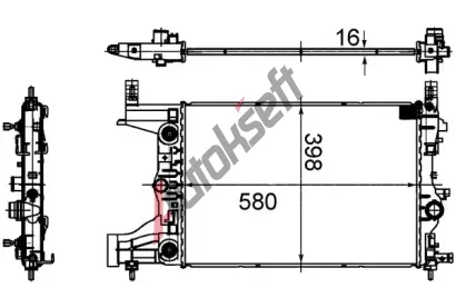 MAHLE Chladi vody MAO CR 2122 000S, CR 2122 000S