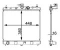 Chladi vody MAHLE ‐ MAO CR 2164 000S